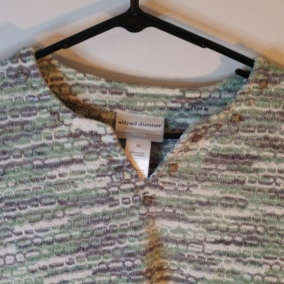 Alfred Dunner Heavy Weight  Blouse Grey Green Women's Size PS‎ - Picture 2 of 4
